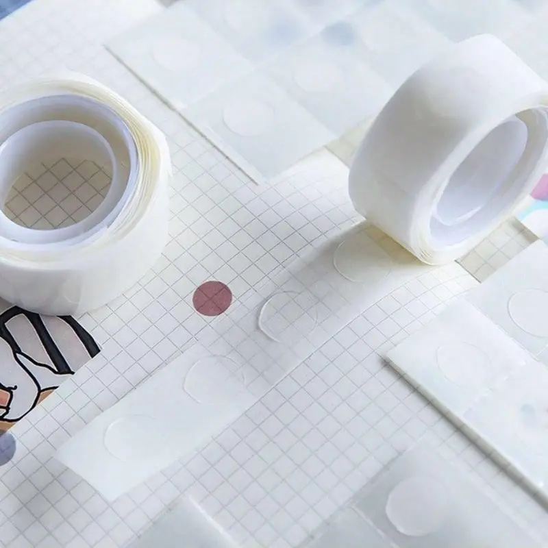 Clear Dot Double Sided Tape, 200pcs/set Double Sided Adhesive Dot Tape, Scrapbooking & Journal Making Tool for DIY Craft 5