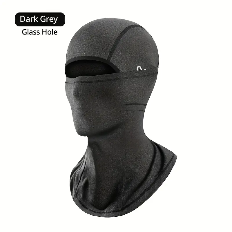 [1pc Windproof Balaclava Hat Cycling] 1pc Ice Silk Windproof Balaclava Hat for Cycling and Motorcycle Riding - Sunscreen and Cooling Neck Cover for Men and Women 0