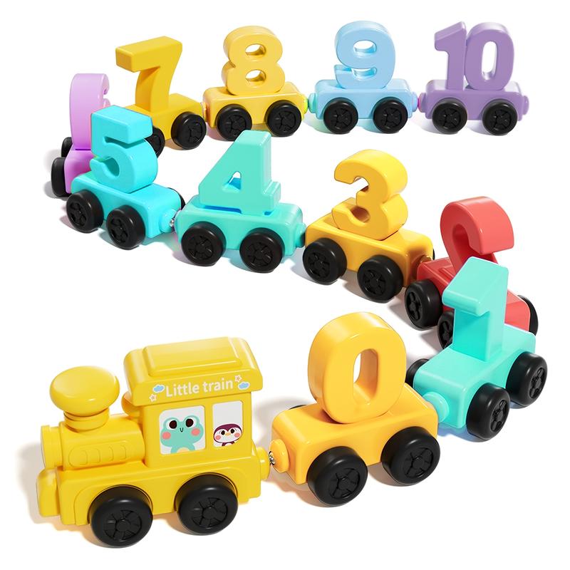 Number Train Sorting Game - 0-10 Digit Puzzle Number Train Playset ...