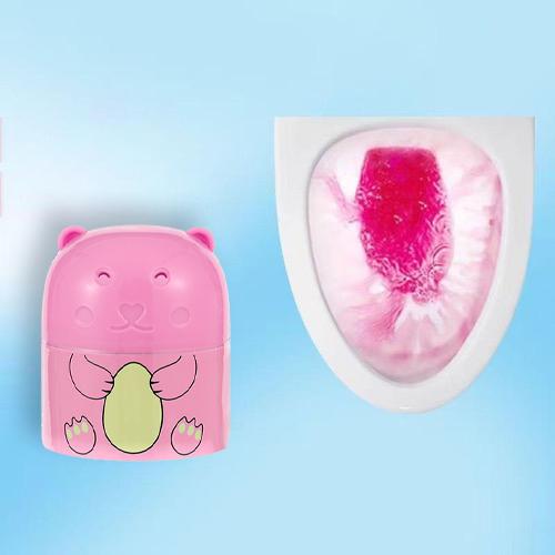 [MUA 1 TẶNG 2] Viên Tẩy Bồn Cầu Gấu Nhỏ - Làm Sạch Sâu 360° + Khử Mùi Tận Gốc, Diệt Khuẩn Mạnh & Thông Tắc Nhẹ - Dây Kéo Chống Tràn, Thành Phần Tự Nhiên - Cho Nhà & Khách Sạn
