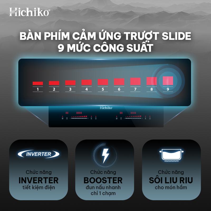 Product Introduction of [Tặng chảo đáy từ + 1 bộ nồi cao cấp đáy từ] Bếp đôi từ công suất 5800W Hichiko HC - 2504 Malaysia 1
