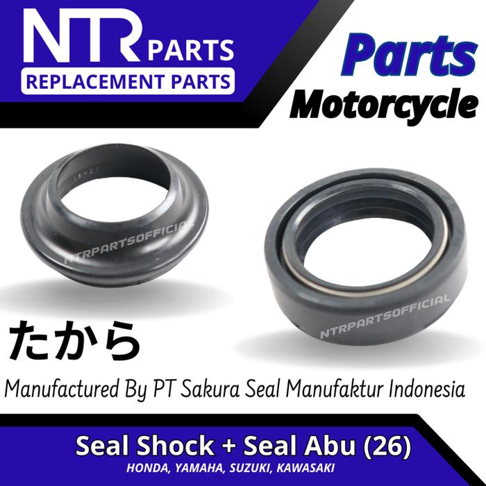 Gambar Seal Shock Set Seal Abu (26) Premium Kaze Blitz Atlis ZX130 NTR Parts Official dari NTRPARTS_NEW Kab. Tangerang Tokopedia
