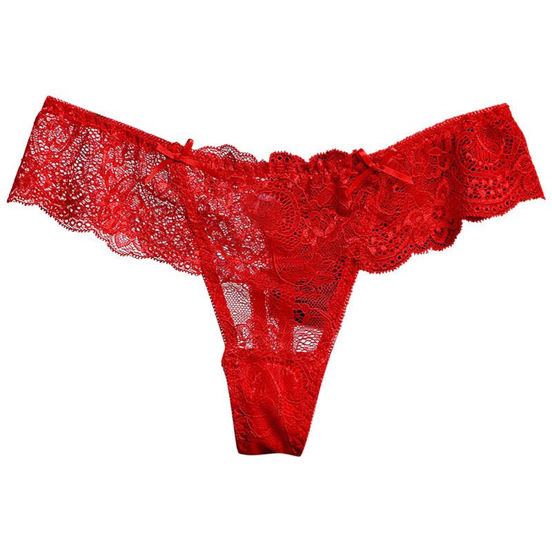 Quần Lót Ren Xuyên Thấu Cho Nữ, Quần Lót Gợi Cảm, Thời Trang Women Nhung Voi Tua Rua 7