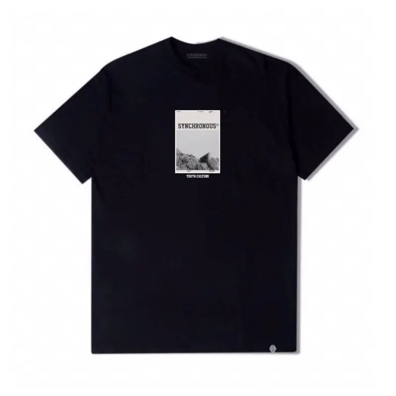 Tshirt Synchronous Black Box Simply Unisex Kaos Pria Wanita Distro Combed Cowok 0