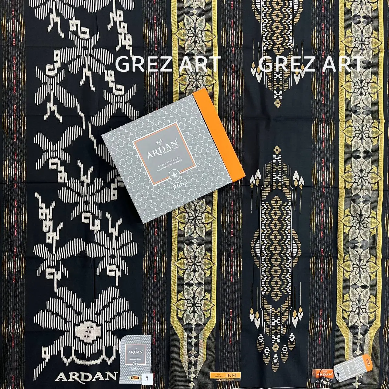 SARUNG ARDAN STAR GOLD JKM GRADE A Tenun Muslim Katun Rayon