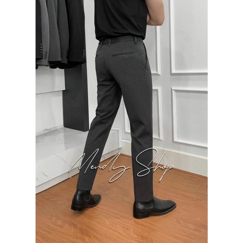 Product Introduction of Quần Âu Nam cao cấp Mendy Shop chất liệu co giãn thoáng mát không nhăn Menswear màu đen, trắng, ghi tối giản sang trọng quần dài quantay quandai 13