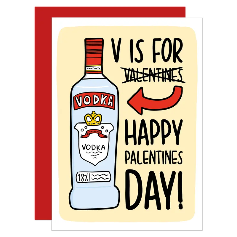 V is for A6 Palentines Card 0