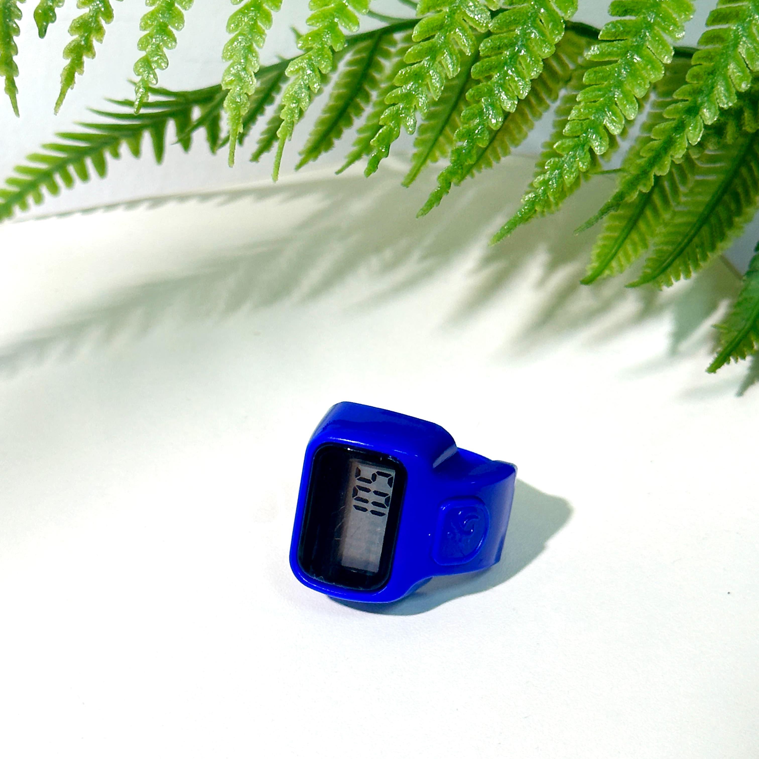 Cincin Tasbih Digital Led Alat Hitung Dzikir Perlengkapan Ibadah Alat Zikir Muslim Finger Counter Mini Motif Warna-warni