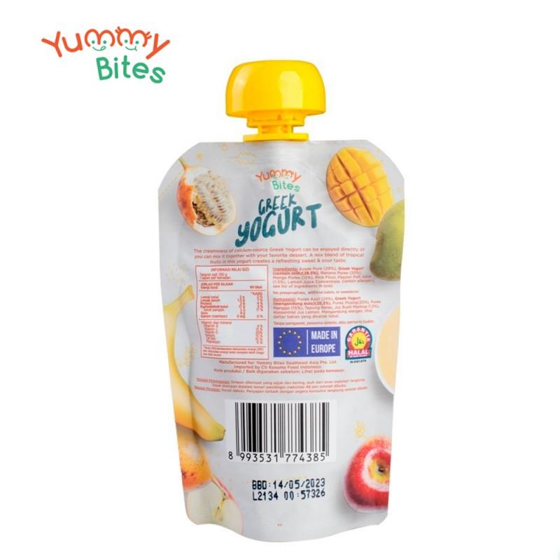 Yummy Bites Greek Yogurt Custard Chocolate 100 G probiotik untuk bayi 4