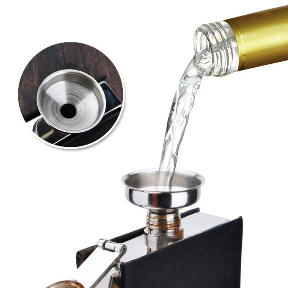 wallerab Beer Kitchen Tool Handle Mini Funnel Stainless Steel Small Mouth Filling Wine