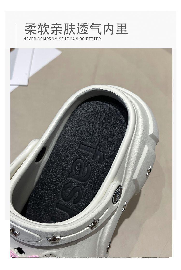 Product Introduction of Giày Platform Coros, Dành Cho Nữ, Có Thể Đeo Ngoài Trời Vào Mùa Hè, Phong Cách Ngọt Ngào Và Ngầu Tự Làm, Thiết Kế Ngôi Sao Năm Cánh Y2g, Người Nổi Tiếng Trên Internet, Dép Bít Mũi Tăng Chiều Cao, Thích Hợp Cho Phụ Nữ, Năm 2024 7