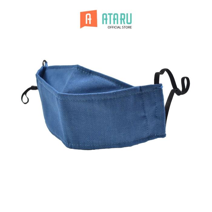 Gambar Ataru Masker 3D 2 Lapis - Biru Masker Mulut Mouth Mask Pelindung Debu Mask Anti Droplet dari Ataru_NEW Kota Tangerang Selatan Tokopedia