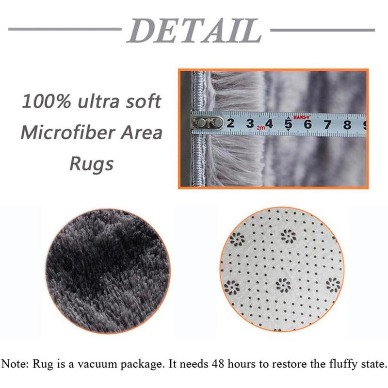 Solid Color Faux Fur Shag Rugs for Living Room, Non-slip Soft Floor Carpet, Modern Floor Mat for Living Room Bedroom Home Decor, Valentine's Day Gift 6