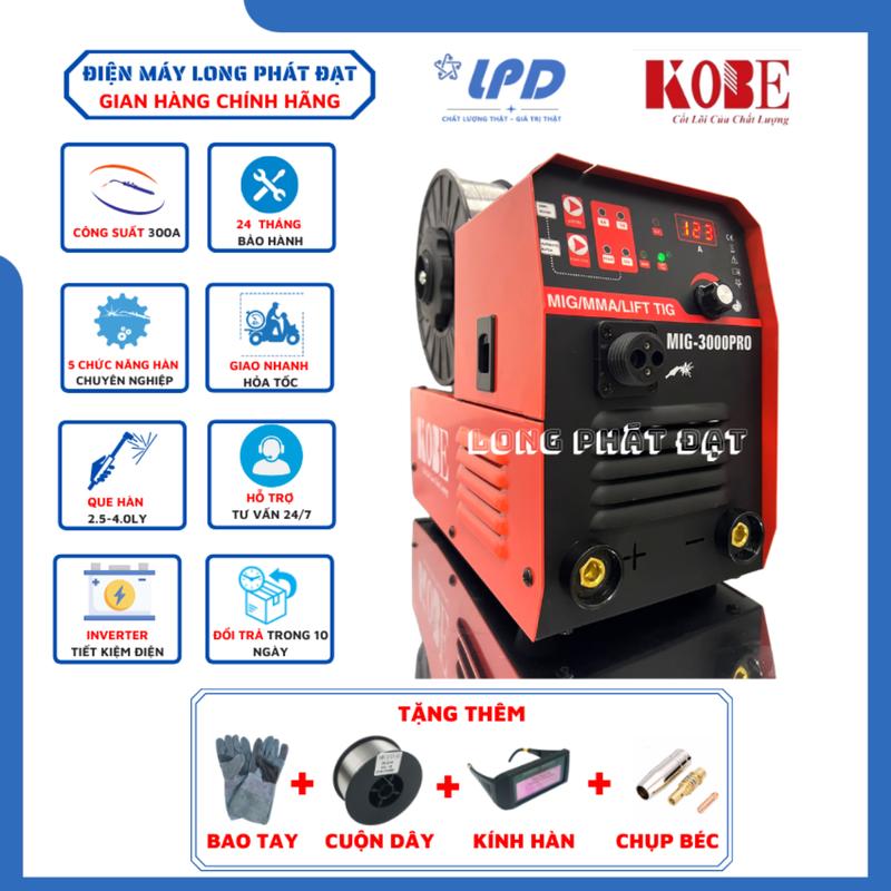 CAO CẤP Máy Hàn Mig 5 Chức Năng MiNi KOBE MIG 3000 PRO - CUỘN DÂY 1KG - 5KG - Dây Mig RỜI 3M