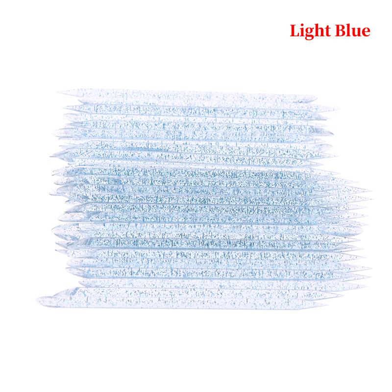Product Introduction of 50Pieces Stick Cuticle Tool Doublehead Reusable Crystal Wood Stick Pedicure Care 34