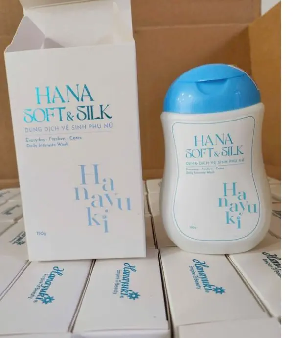 HOT- Dung Dịch Vệ Sinh Hana Vb Soft Silk Hanayuki, Dung Dịch Vệ Sinh Hanayuki Màu Hồng Mẫu Mới 5