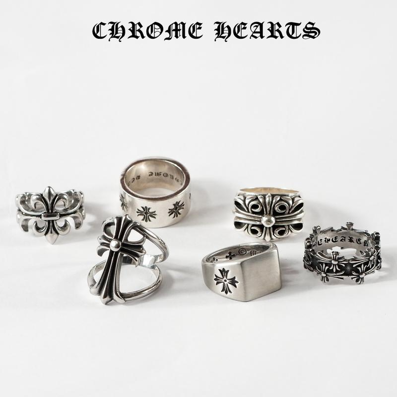 Nhẫn Chrome Heart SS2 Đúc Thép Titan mạ bạc Thái S925 không rỉ họa tiết thánh giá