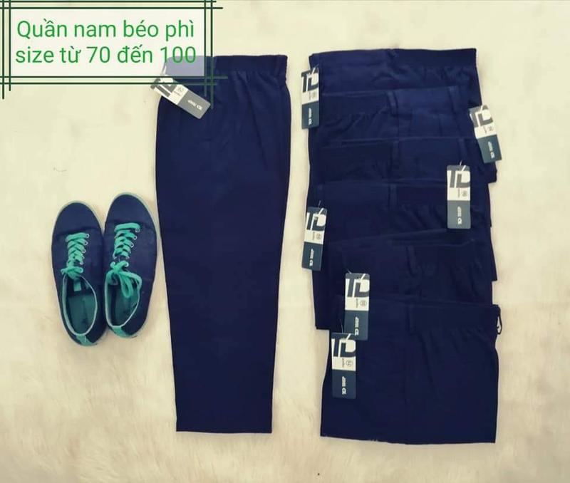 Quần Tây Học Sinh Béo bụng Nam nữ màu Xanh Đen lưng thun đi học