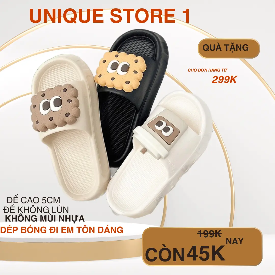Dép bánh mì nữ quai ngang gril phố đi du lich, đi phố đê 4cm họa tiet bánh trà DéP Slipper