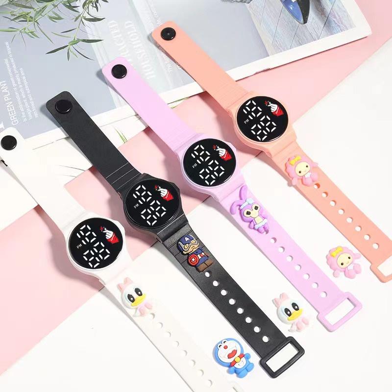 Đồng Hồ Điện Tử Trẻ Em, LED Mới, Cảm Ứng Hoạt Hình, Không Thấm Nước, Thích Hợp Cho Học Sinh, Đồng Hồ Vòng Đeo Tay 7