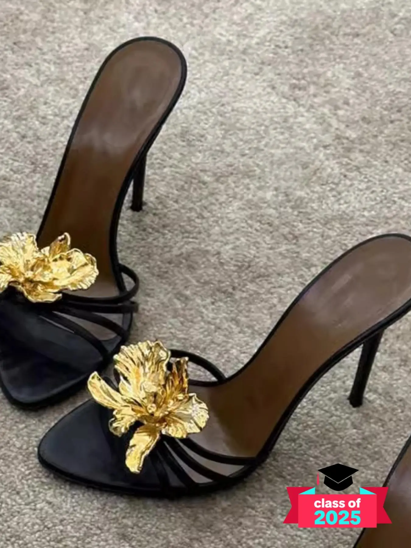 Women's Fashionable Flower Decorated Stiletto Sandals, Elegant Pointed Toe High Heel Sandals for Party, All-match Daily Clothing Decor for Women & Girls, Footwear