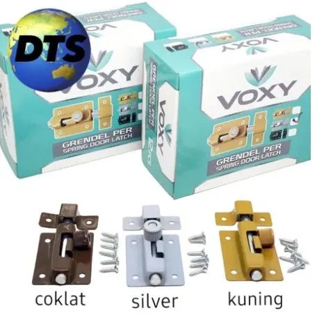 GRENDEL PER VOXY 2'' 2inch WARNA Gerendel Selot Slot Kunci Pintu Lemari Jendela (SUDAH TERMASUK SKRUP)