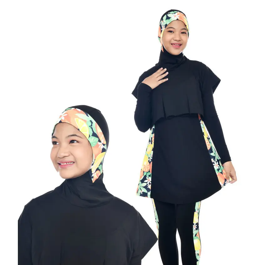 Baju Renang Anak Perempuan Muslimah Tanggung - Model Diving untuk Usia 7-14 Tahun
