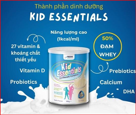 TPDD sữa Kid Essentials Úc – 800g phù hợp với các bé biếng ăn, chậm tăng cân trong độ tuổi từ 1-10 tuổi 4
