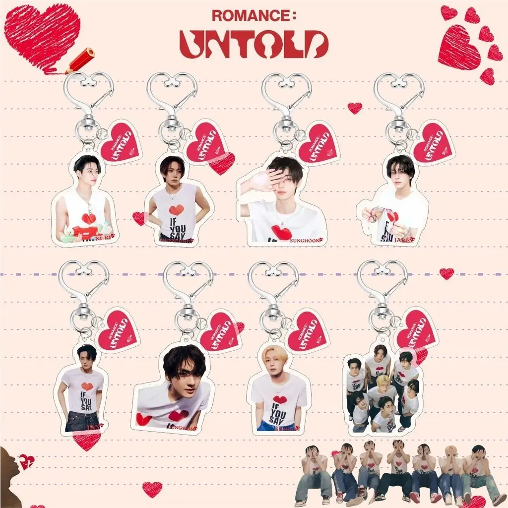 พวงกุญแจอะคริลิค, Enhypen อัลบั้มใหม่สไตล์ Kpop, เครื่องประดับจี้กระเป๋า, เครื่องประดับ