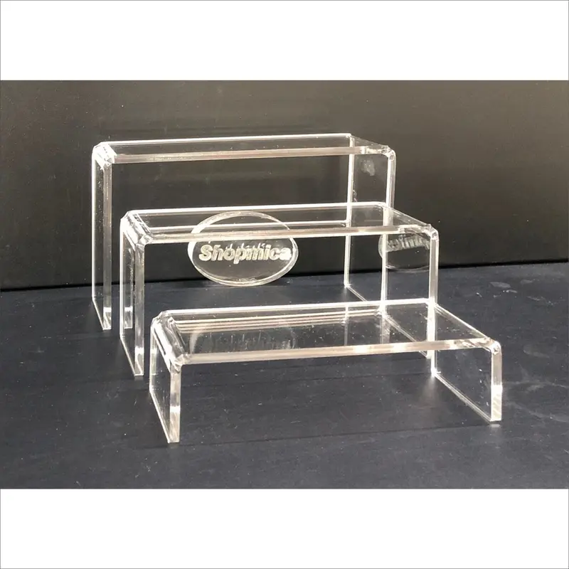 Bộ Bậc Thang Mica Trong 3 Chiếc Chữ U Để Trưng Bày Sản Phẩm Lego Mô Hình Đồ Chơi Các Cỡ 1