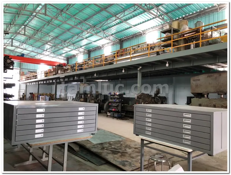 Tủ lưu bản vẽ, bản thiết kế, khung tranh A0 - 6 ngăn 3