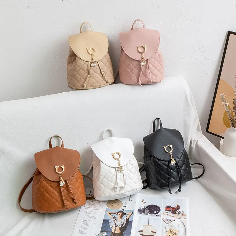 Ba Lô Thêu, Hình Vuông, Túi Nữ, Thời Trang, Đa Chức Năng, Ba Lô Mini, Có Điện Thoại Di Động Và ví đựng tiền Xu Đeo Vai Backpack