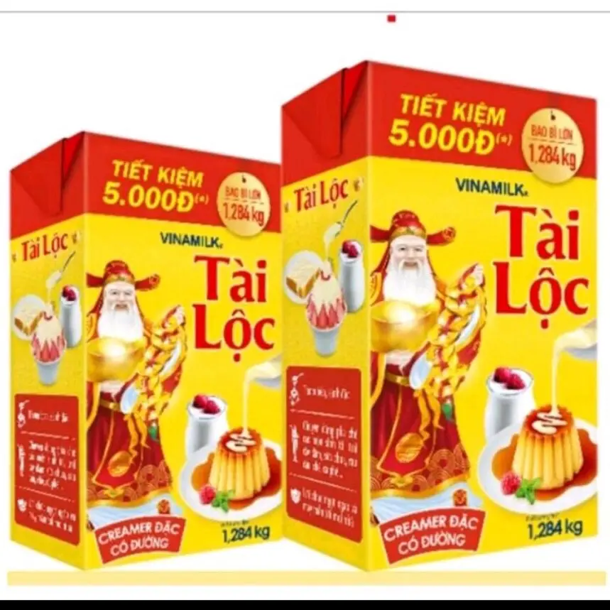 2 hộp Sữa đặc Vinamilk Tài Lộc x1.284kg.
