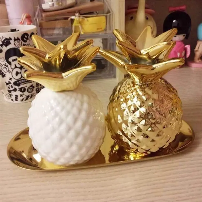 Pajangan Nanas Gold  / Tempat pajangan nanas / celengan nanas