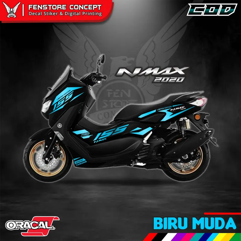 Cutting Stiker Yamaha Nmax / Aksesoris Motor Stiker Striping NMAX Variasi A5 0