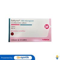 Gambar EUTHYROX 100 MCG BOX 100 TABLET / HIPOTIROID dari Apotek Asasi By GoApotik Kab. Karanganyar 1 Tokopedia