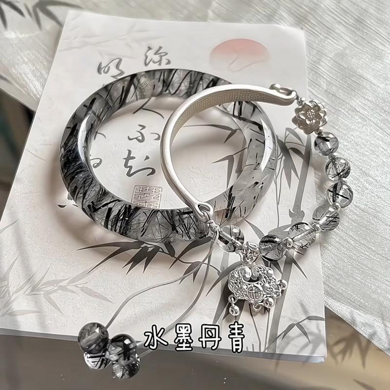 Vòng Tay Cáo, Phong Cách Trung Quốc Mới, Vòng Tay Tua Rua Khóa An Toàn, Dành Cho Nữ, Vòng Tay Phổ Biến Độc Đáo Vòng Tay Lạnh Phong Cách Cổ Xưa 5