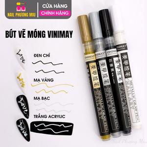 Bút Vẽ Móng Vinimay Nét Mảnh, Chính Hãng, Chất Lượng Cao, Mực Ra Đều, Không Đứt Đoạn, Dành Cho Thợ Làm Nail Tiện Lợi