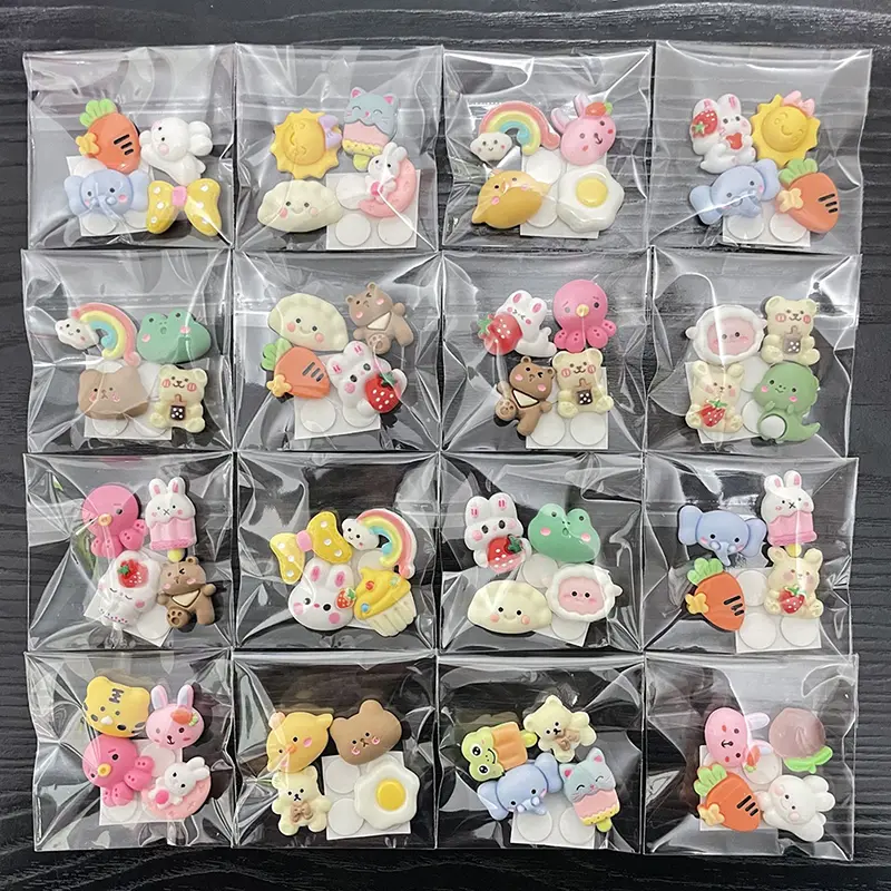 3D Cartoon Water Cup Stickers Resin Accessories DIY Mobile Phone Case Sticker Traceless Glue Thermos Cup Stationery Box Sticker