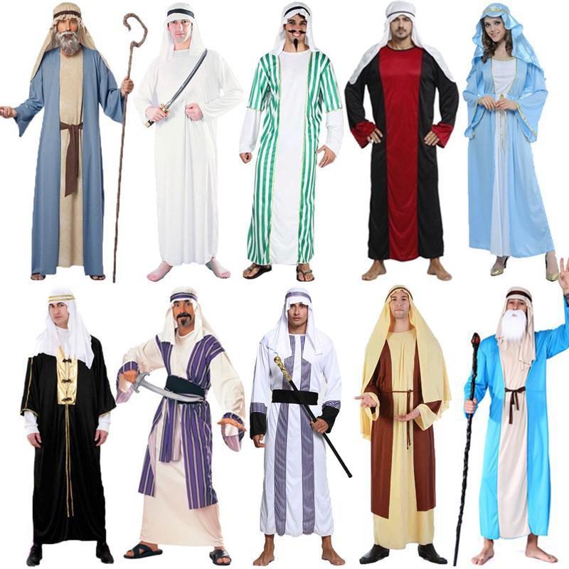 Kostum Arab, Kostum Halloween Cos, Untuk Lelaki dan Wanita Dewasa ...
