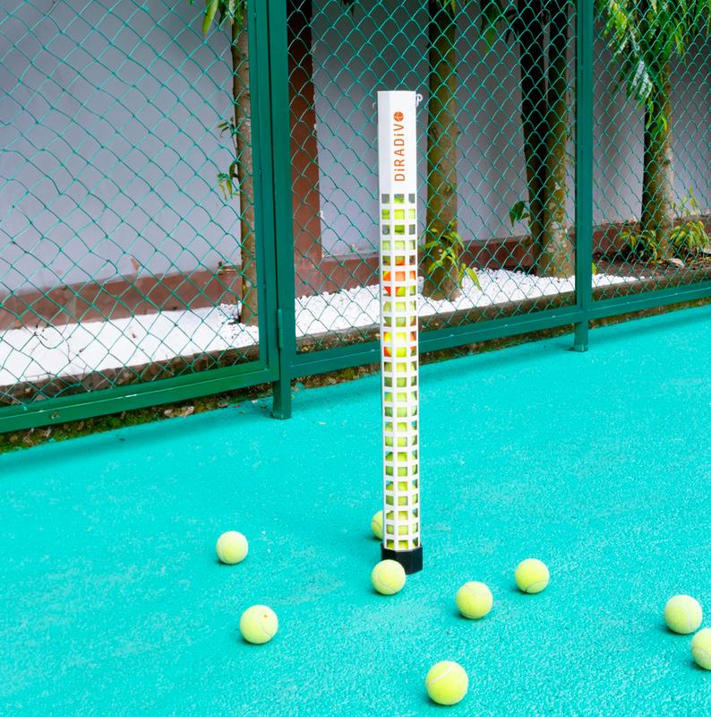 Ống gom bóng Tennis DIRADIVO Thép sơn tĩnh điện 4