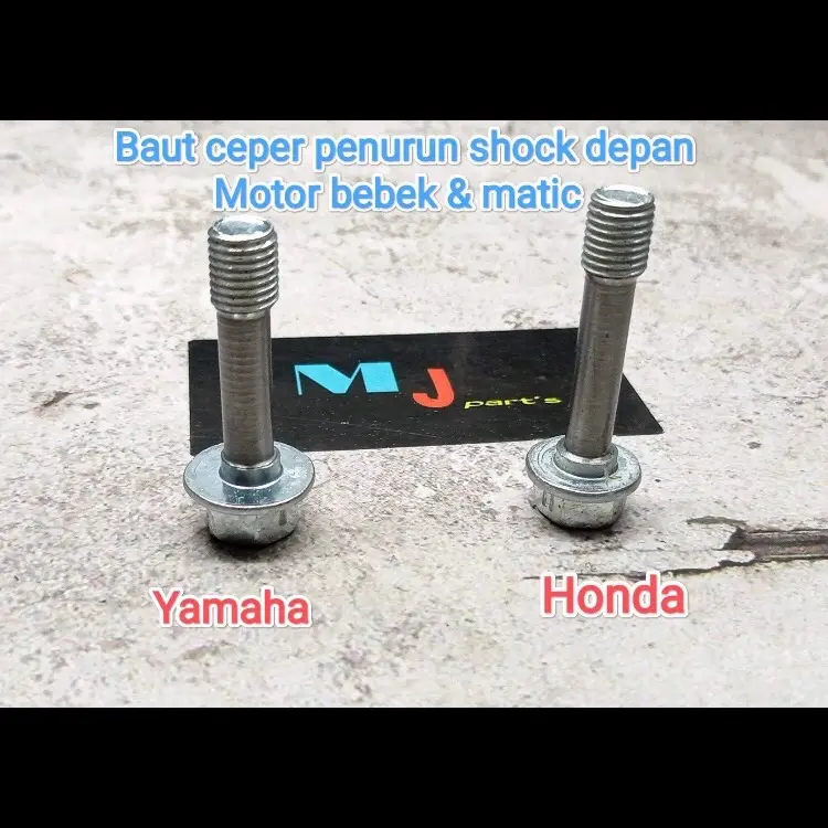 BAUT CEPER BAUT PENURUN SHOCK DEPAN MOTOR BEBEK DAN MATIC HONDA YAMAHA HARGA UNTUK 1PCS