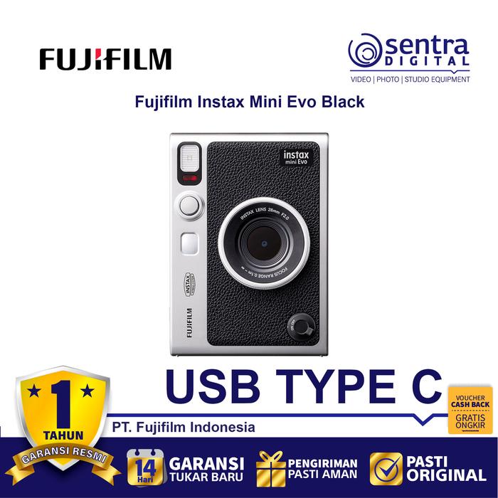 Gambar Fujifilm Instax Mini Evo Instant Camera ( USB Type C ) Black dari Sentra Digital Kota Surabaya Tokopedia