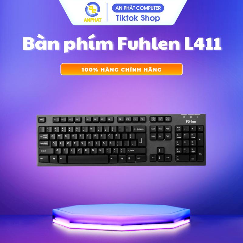 Bàn phím cơ Fuhlen L411 Đen - Thiết kế hiện đại, độ bền cao, hiệu suất tối ưu