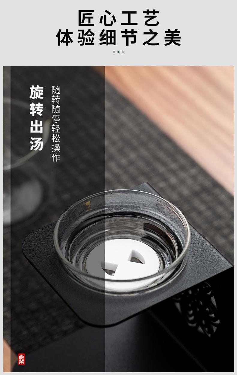 Product Introduction of Teapot making tea household 2025 new tea separator glass liner tea set elegant cup making teapot lazy tea set perfect  teapot 4