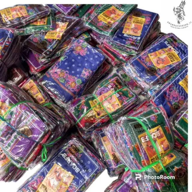 Paket Usaha 12 Pcs Kerudung Segiempat CTS Scarfs Slayer Nenek Jadul Segiempat Kecil Muslim 5
