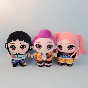 Boneka Gantungan Kunci Demon Hunter KPop Anime Kartun Cewek Cantik Lucu Mainan Anak