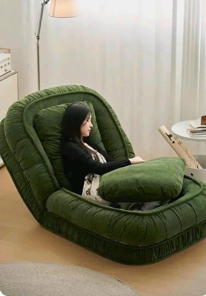 Product Introduction of Ghế Lười Sofa Ú Thư Giãn Tặng Kèm 2 gối nằm , Gập 5 Cấp Độ tiện lợi - Hàng Loại 1 7