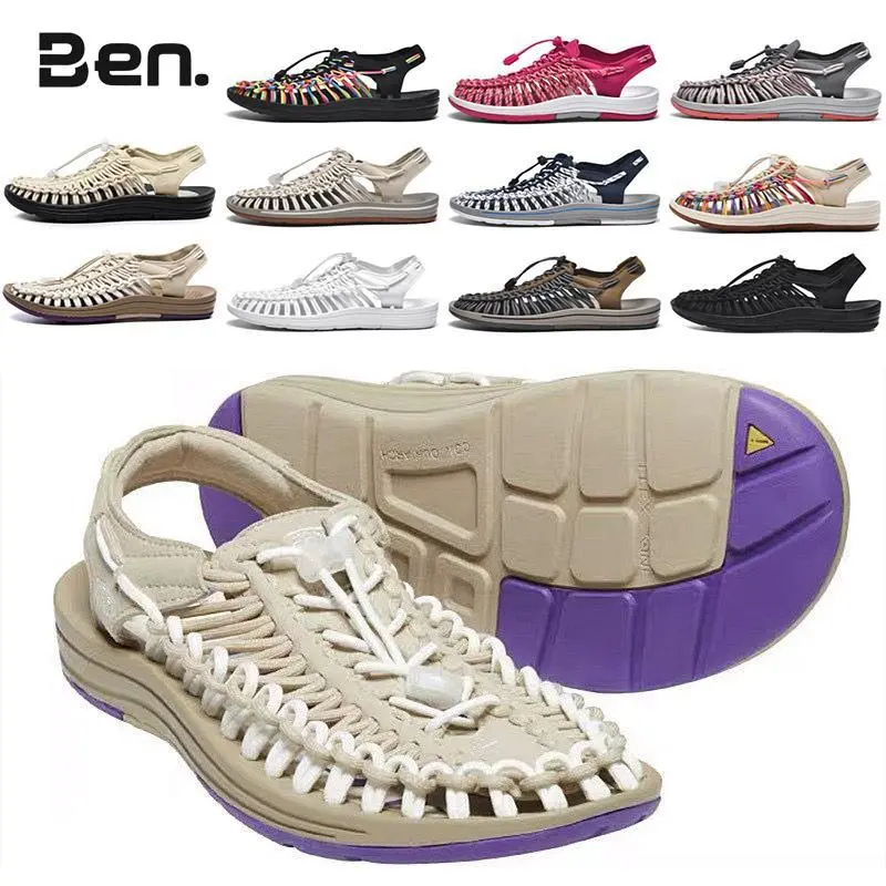 [ส่งฟรี] Ben กทม. 2-3 วันถึง ทุกรูปสินค้าเป็นช็อตจริง รองเท้าแตะส้นแบนชายและหญิง รองเท้าแตะไซส์ใหญ่ Size 35-44