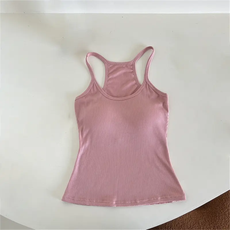Áo Vest Chữ Cái, Gió Gợi Cảm, Có Đệm Áo Ngực, Kiểu Áo Ống, Dây Đeo Cô Gái Nóng Bỏng, Có Thể Mặc Ngoài Trời, Mặc Trong, Áo Màu Thuần, Phổ Biến Ở Châu Âu Và Hoa Kỳ 6